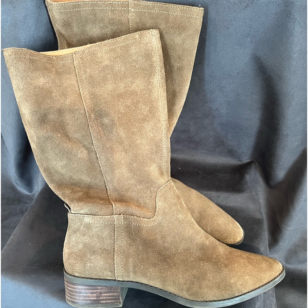 Lucky Brand Women's Lefara Mid Calf Boot Suede